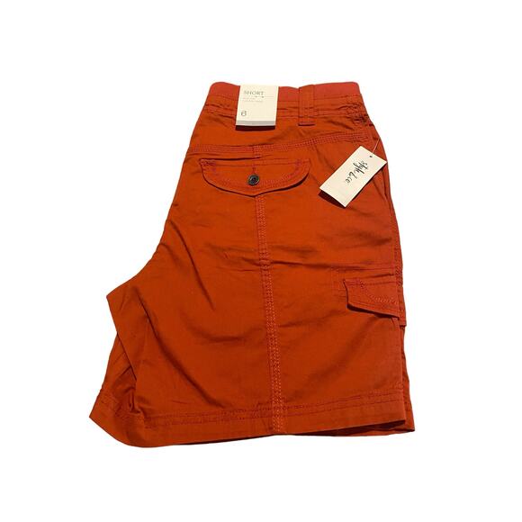 NWT STYLE & CO SHORT MIDRISE SIZE 6 IN BRICK ORANGE TONE - Picture 3 of 6